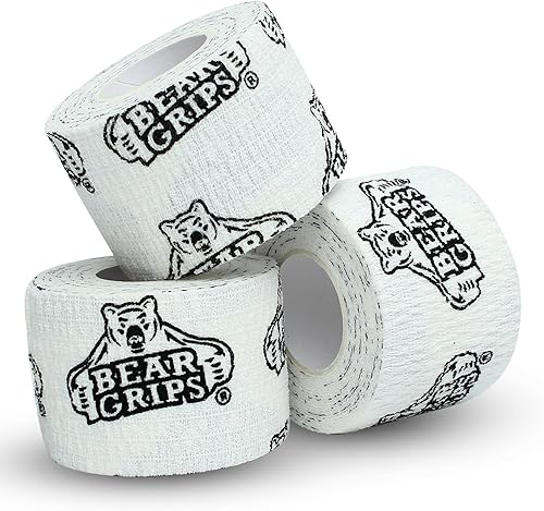 Bear Grips Cinta de levantamiento de pesas  Cinta para pulgar, cinta atlética para muñeca, cinta para dedos  Cinta de levantamiento de pesas, cinta