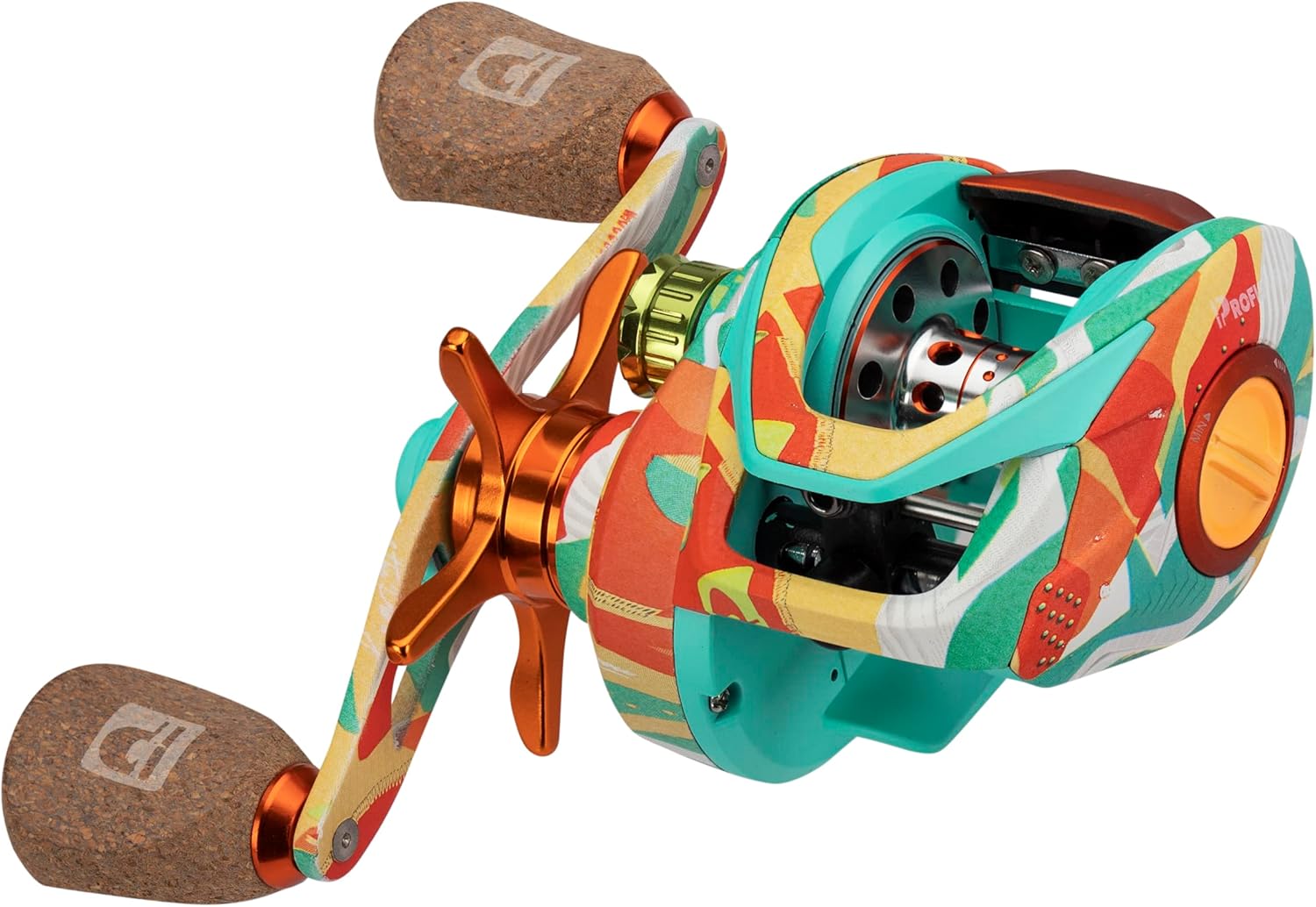 ProFISHiency Krazy Baitcast Reel 7.3:1 (Right Retrieve) | Graphite Frame & Sideplates | Zero Play Anti-Reverse | Carbon Fiber Drag System | Hard Brass Pinion Gear
