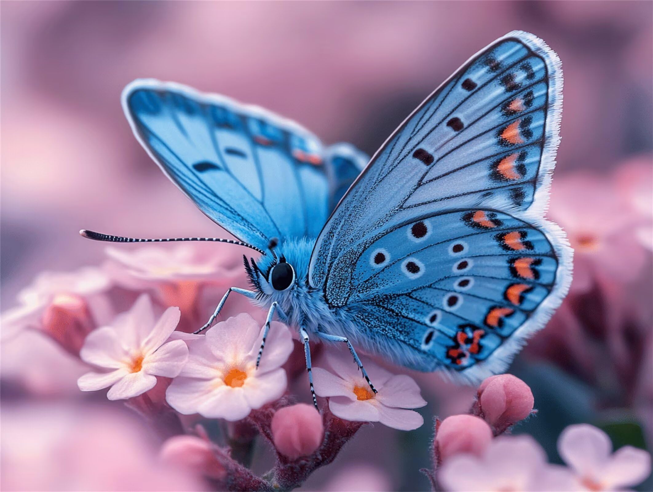 Puzzle 3000 elementów dla dorosłych, gry rodzinne, kwiat motyl, n-271