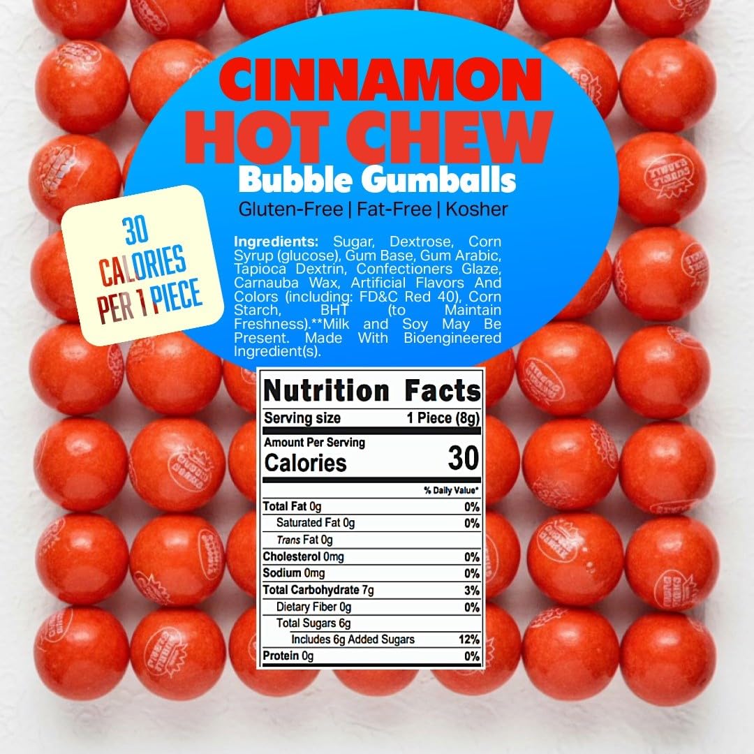Jason Jermaine Chewing Bubblegum お蔵入り Bubble Gum Balls - Hot Chew Cinnamon, 5 lb Bag : Amazon.ca
