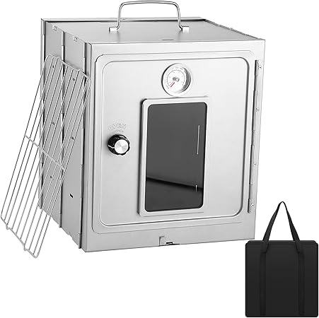 Portable Camping Oven with Storage Handbag, Stainless Steel Fastfold Design