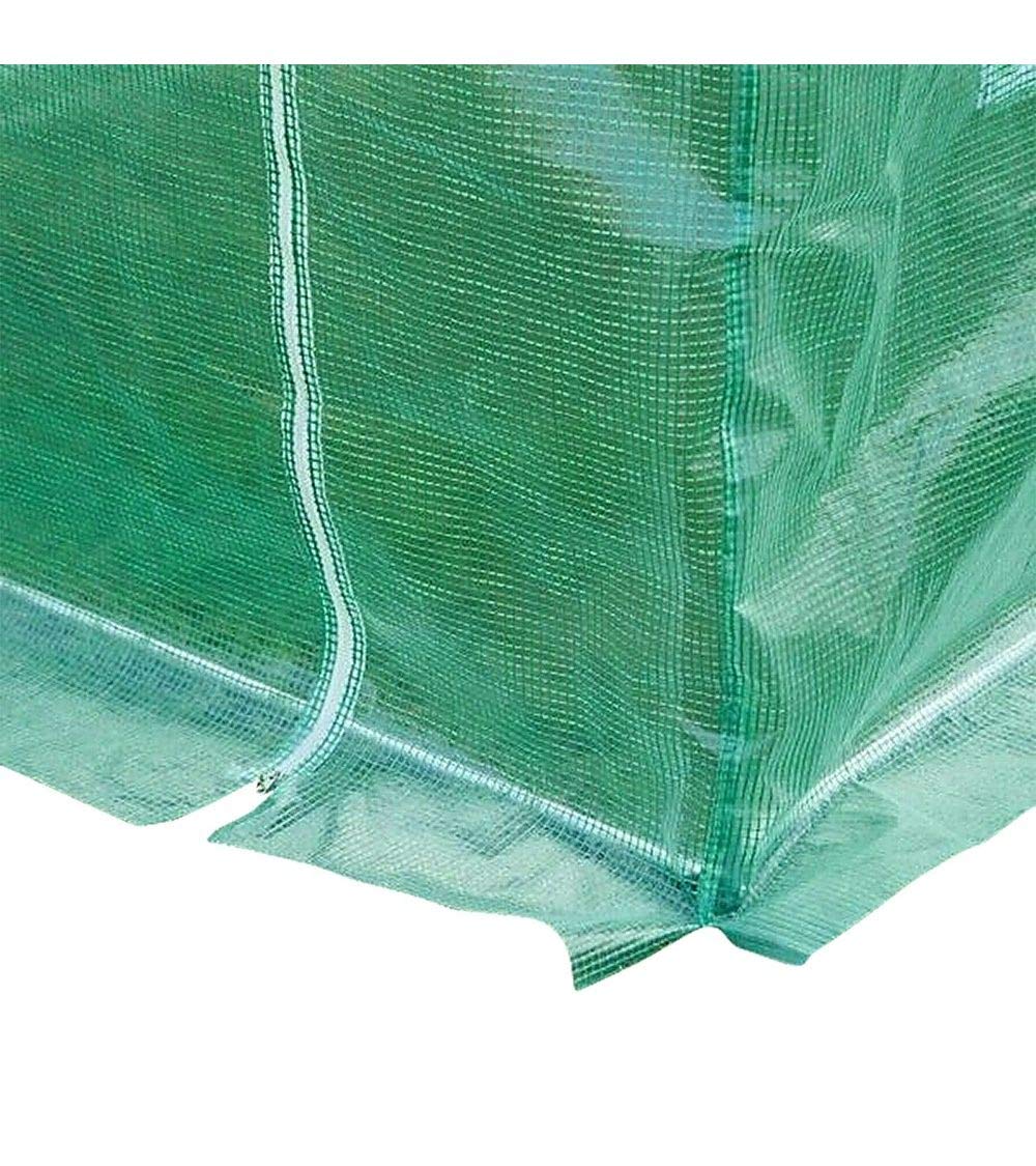 Folientunnel Foliengewächshaus Treibhaus Gartentunnel Pflanzenhaus mit Fenster (3 x 4,5 x 2 m)