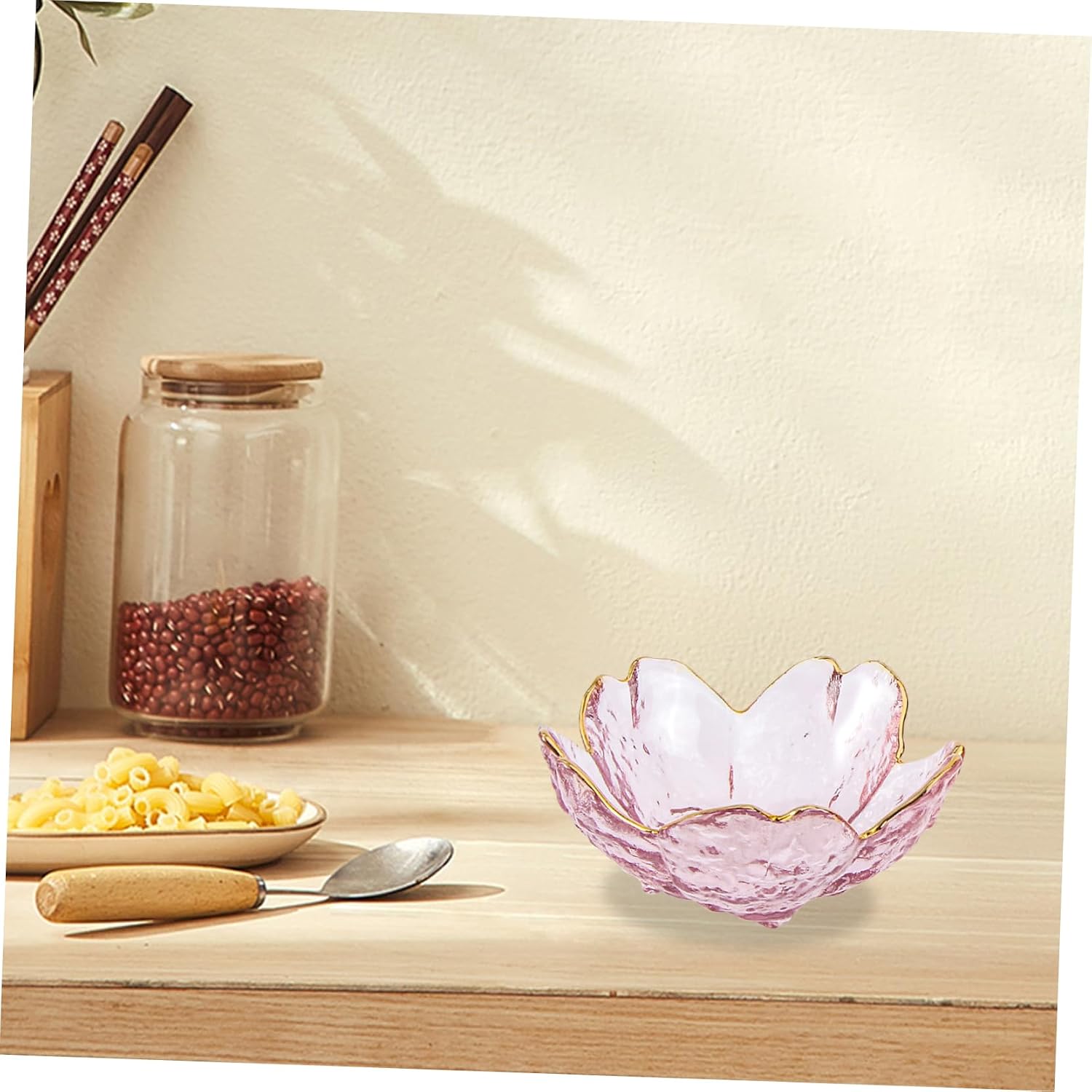 2pcs Japanese Style Glass Sauce Dishes Grey Violet Cherry for Dipping Seasoning and Appetizers Kitchen Dishware for Home Use