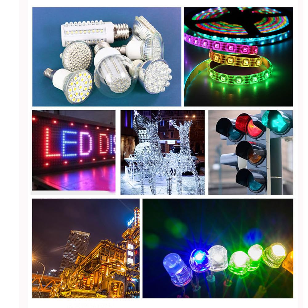 100 pezzi 5 mm RGB Multicolor lampeggiante rapido cambio di colori Diodi LED dinamici luci lampeggianti rotondi DC luminose lampadine componenti elettronici, diodi luminosi tremolanti