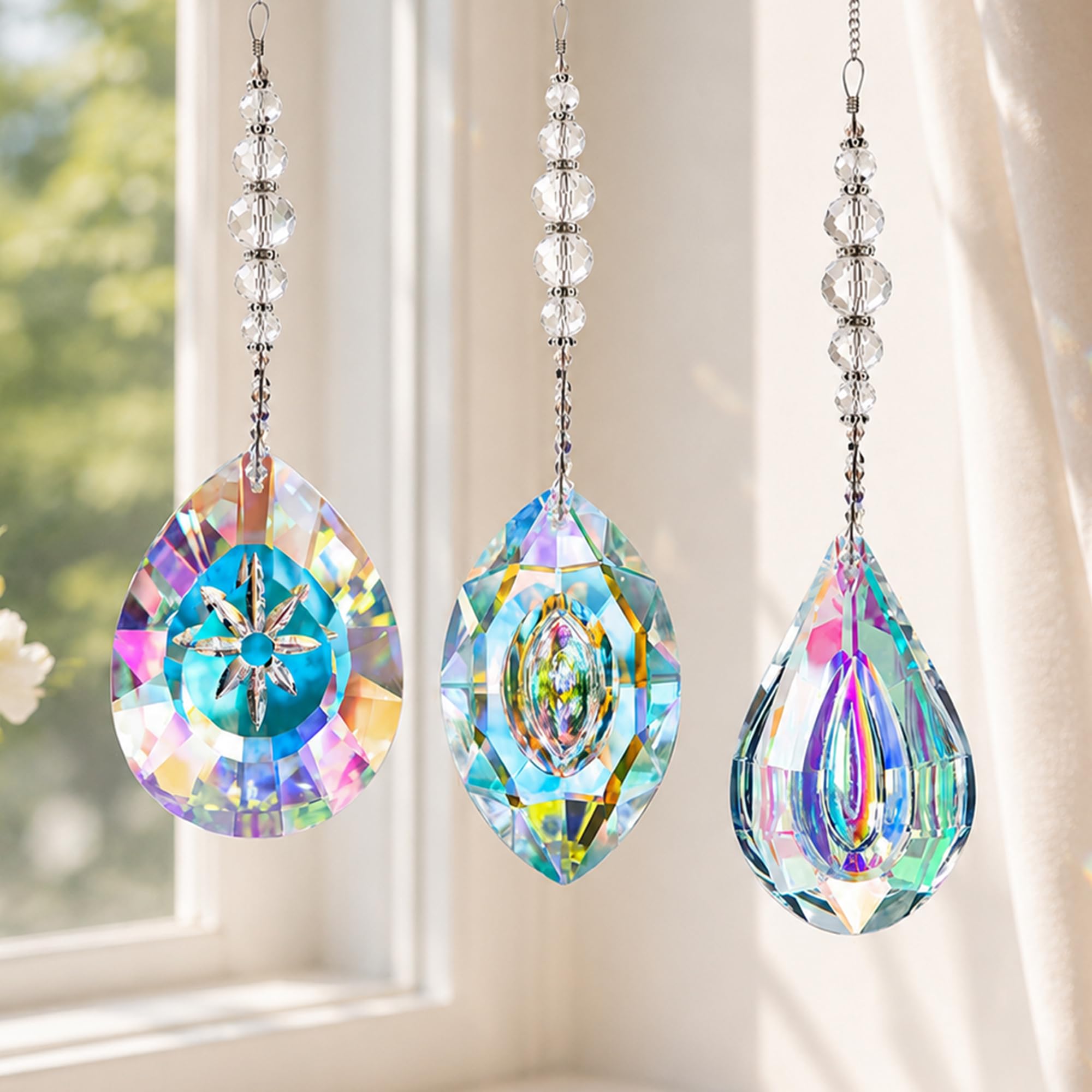 Prisme Décoratif en Cristal Multicolore - Top Zen