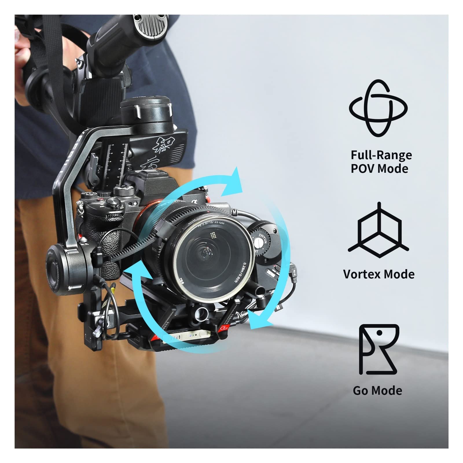 Ręczny stabilizator kamery Gimbal do aparatu DSLR Transmisja na żywo