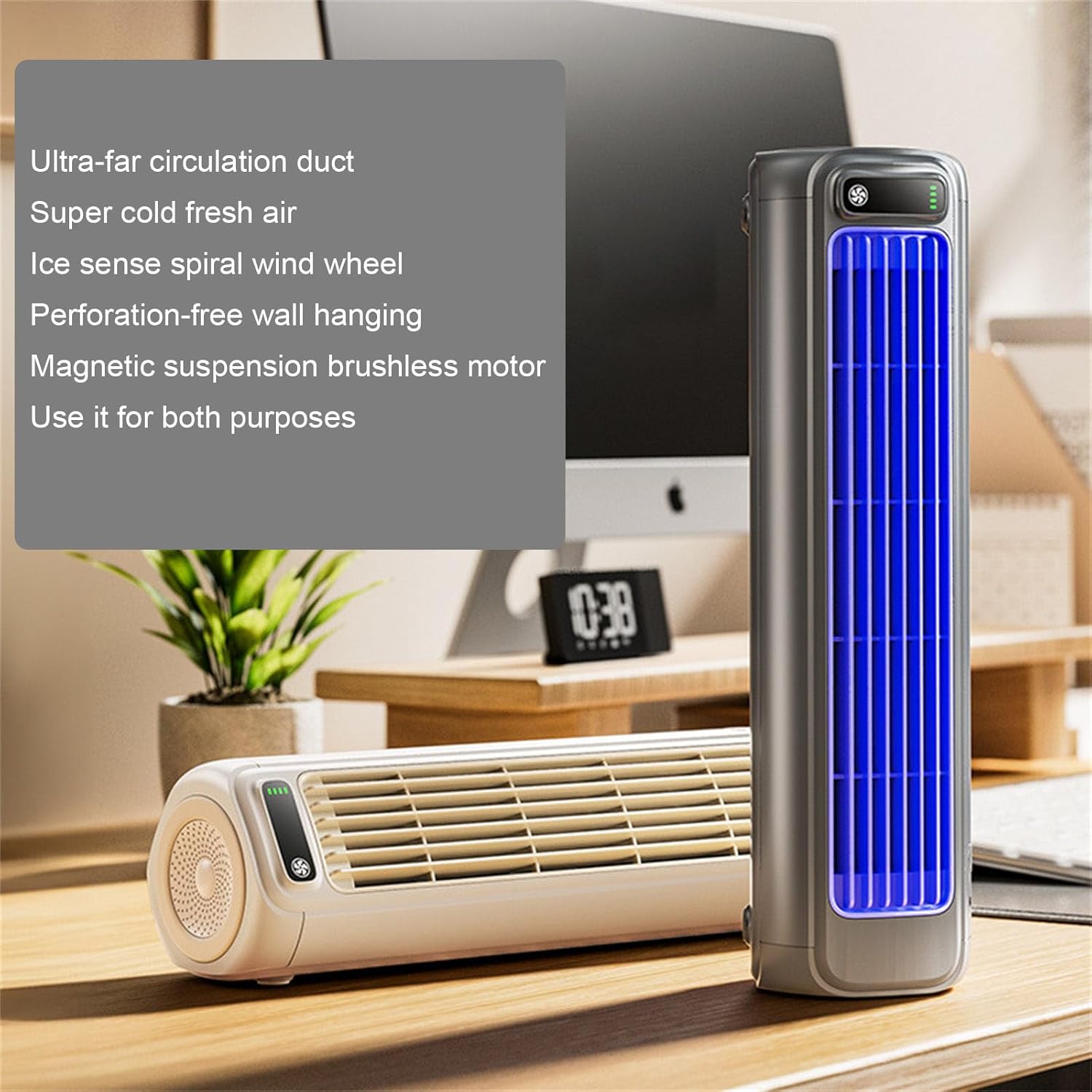 Fan, Table Fan with USB Charging and 3 Speed Option Office Cooling ABS Texture for Quiet and Effective Cooling