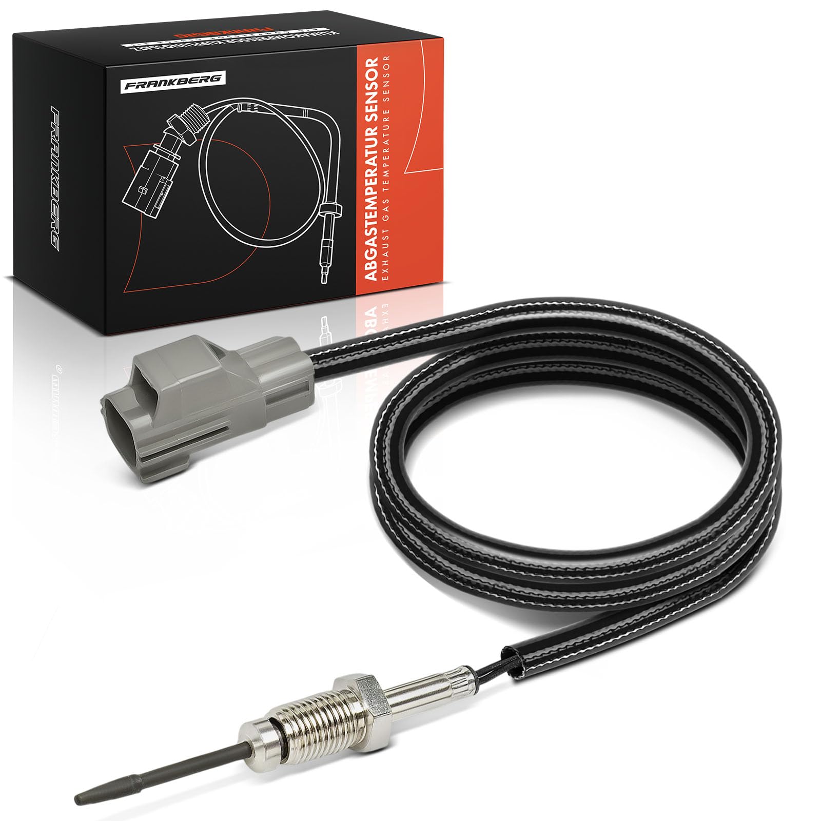 Frankberg Abgastemperatursensor Abgassensor Kompatibel mit Fiesta VI CB1 CCN Ecosport Focus III Turnier Galaxy WA6 B-Max JK C-Max II DXA/CB7 DXA/CEU Replace# 1681282