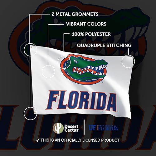 Miniatura 4 de Bandera de la Universidad de Florida UF Gators Banner 100% poliéster para interiores y exteriores, banderas de 3 x 5 pies (estilo S)