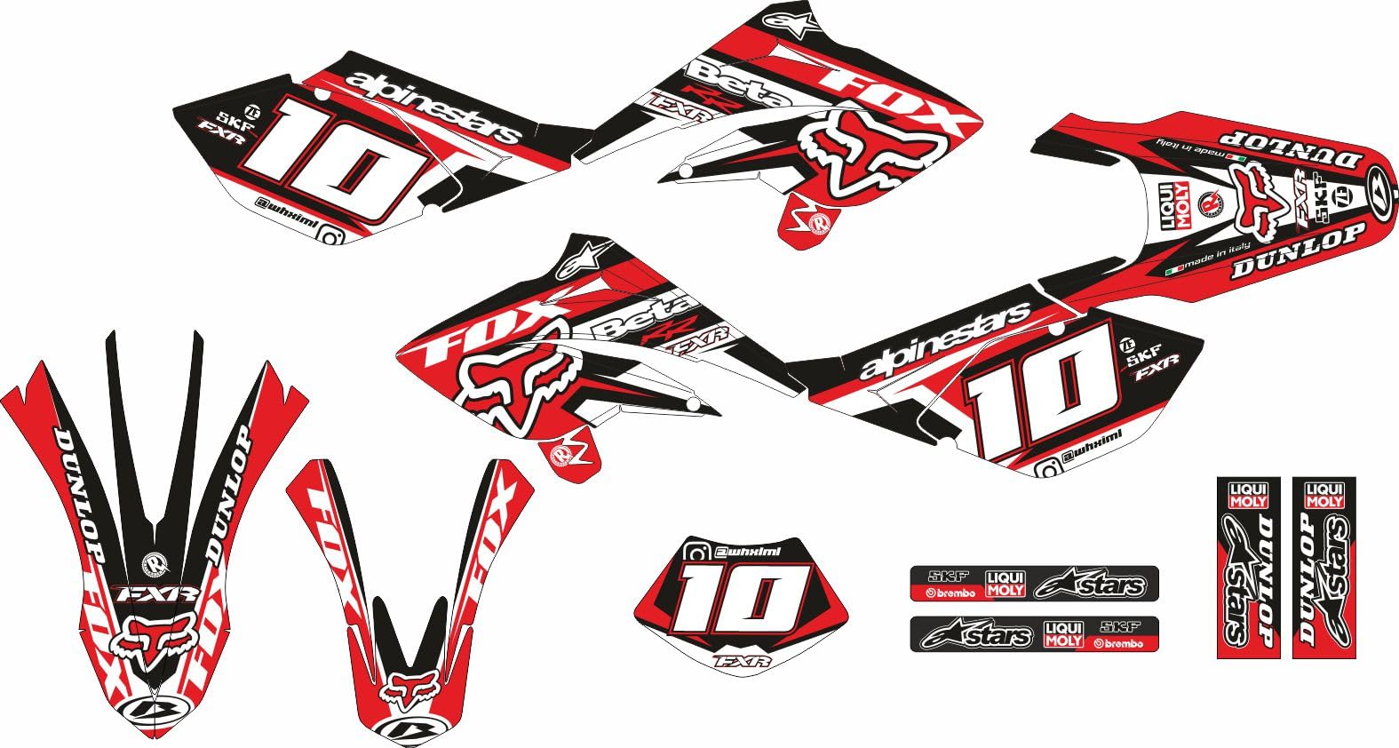 Beta RRT 50 Kit de adhesivos personalizados ROTUMOTO (9)