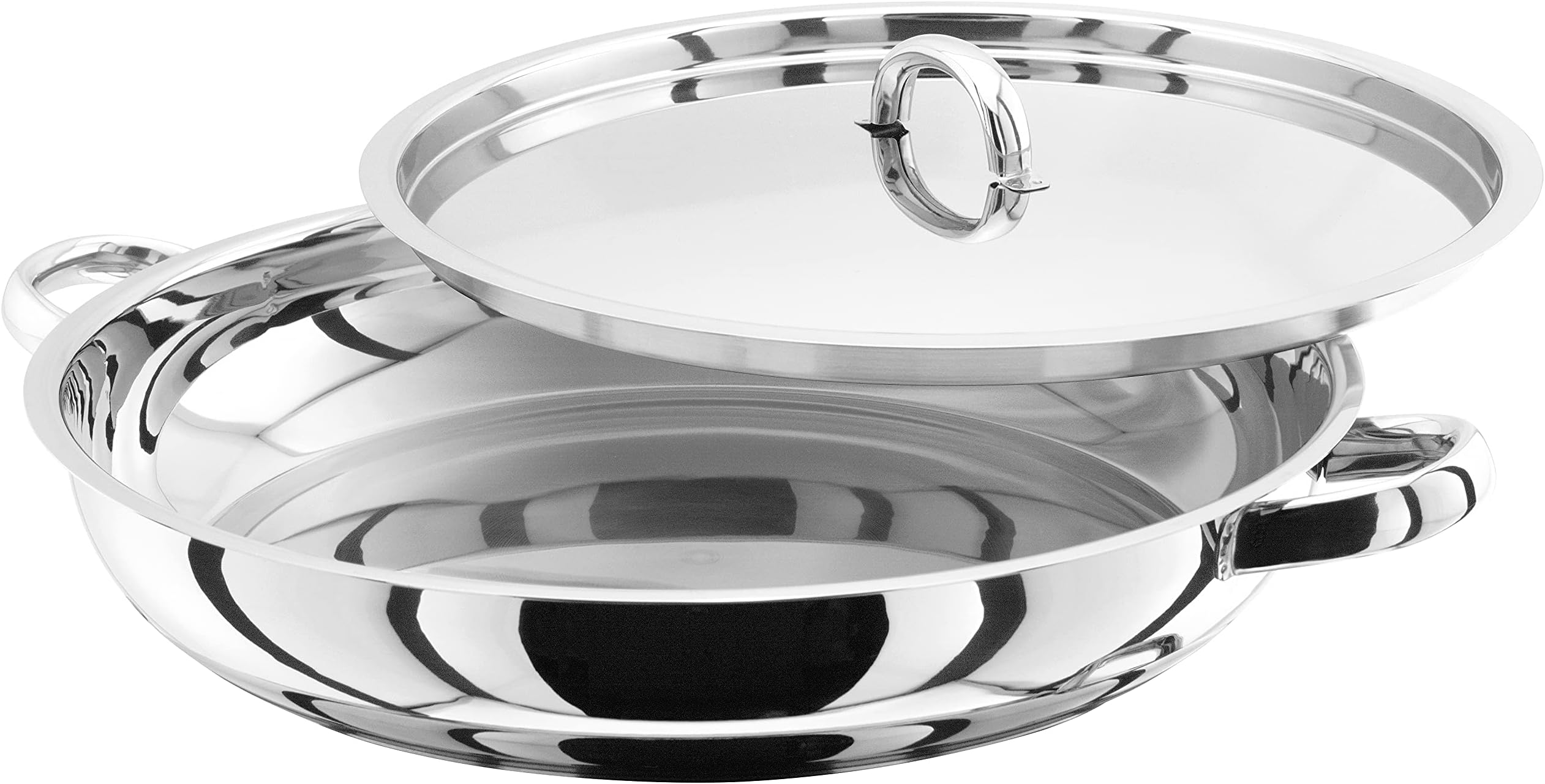 Cadac Safari Chef Paella Pan With Lid 28cm Stainless Steel Amazon.co.uk Home & Kitchen