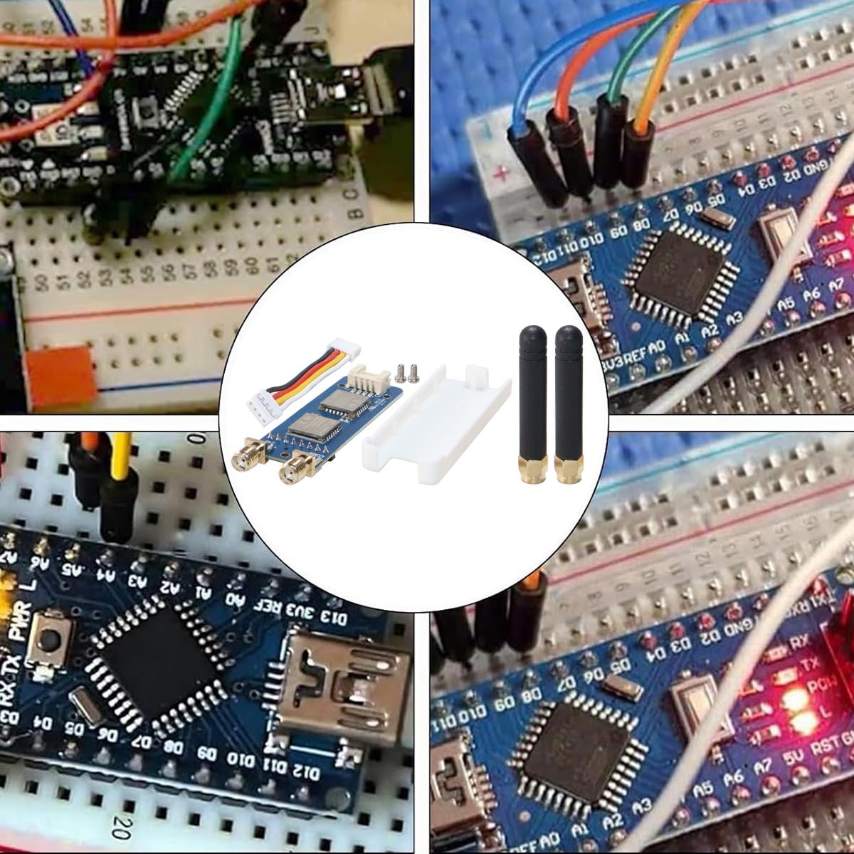 Grobo Módulo 2 En 1 CC1101 NRF24 RF Para Proyectos De Comunicación Inalámbrica 72 Mm X 22 Mm (con Carcasa)