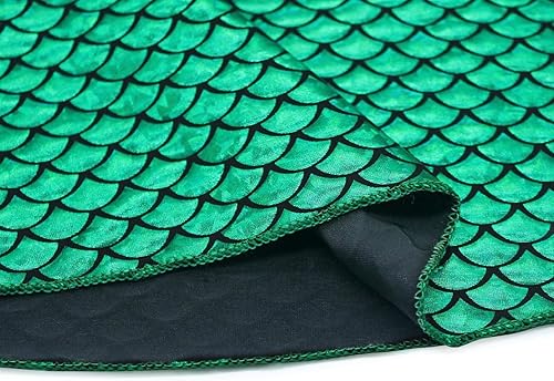 Miniatura 5 de HenzWorld Vestido de princesa de sirena para niñas pequeñas, disfraz de juego de simulación, Navidad, cumpleaños, regalo de sirena