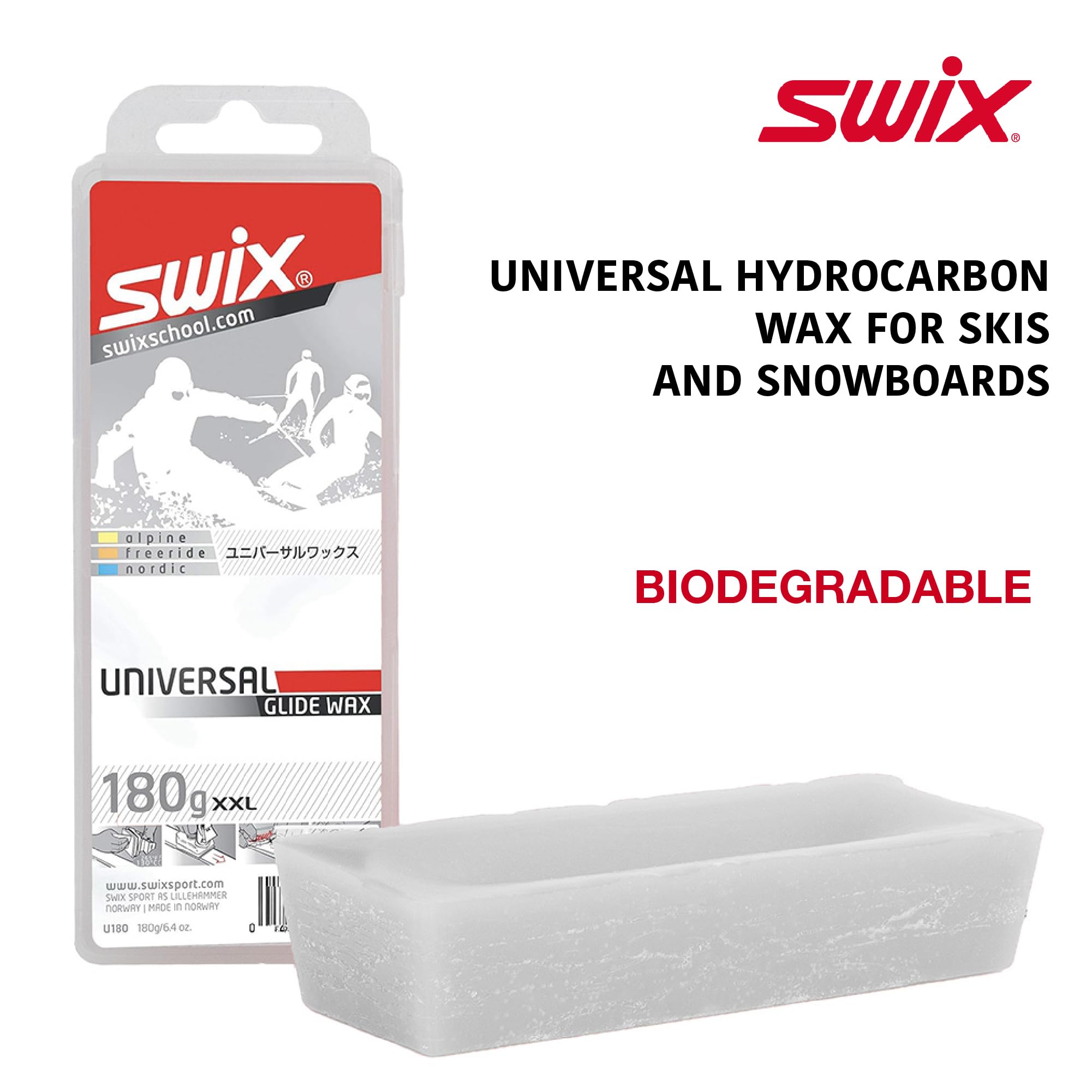 Swix Universal Ski/Snowboard Glide Wax, 180 g : Amazon.es