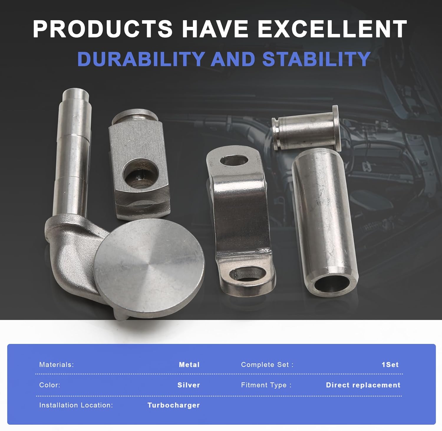 A2760900300 Left Turbocharger Wastegate Rattle Fix Flapper Rebuild Kit Thick Compatible with 3.0T Benz W205 A205 S205 C218 W212 C207 S212 X166 X253 C253 W166 C292 C217 R231 R172