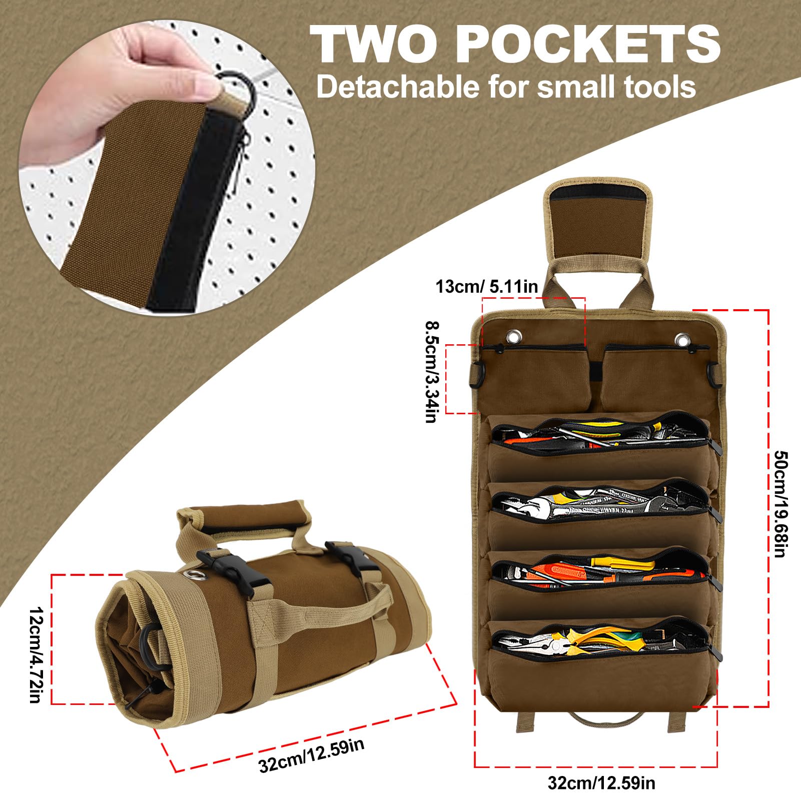 Sacs De Rangement Enroulables De Voyage Avec Double Fermeture éclair Et