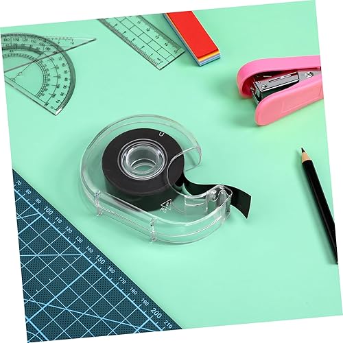 Miniatura 7 de STOBOK Cinta magnética, 1 rollo de cinta magnética negra, cinta magnética con dispensador, cinta magnética autoadhesiva, rollo de cinta magnética,