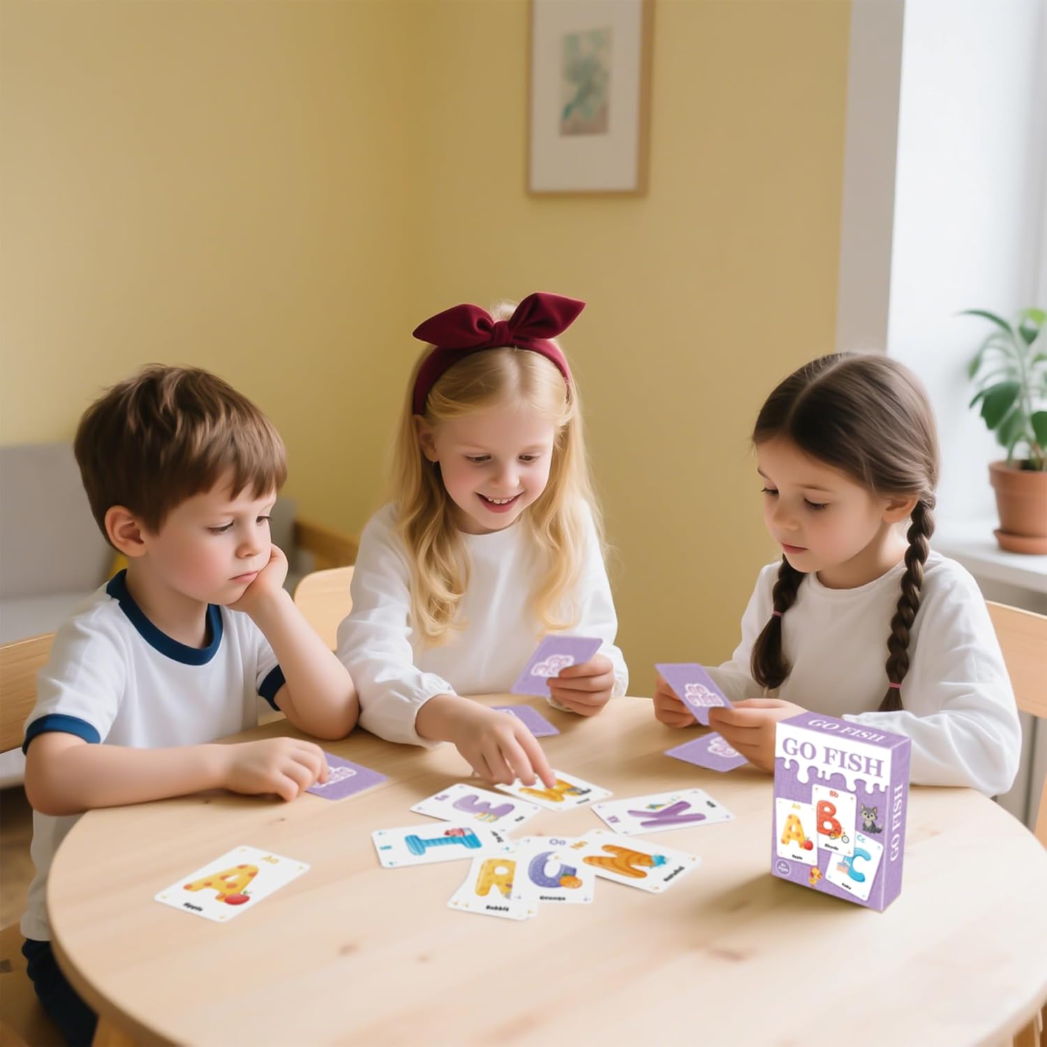 Go Fish,2 Pack Educational Alphabet Go Fish Card Game for Kids 4-8,Toddlers Card Games for Family Game Night Preschool Kindergarten Classroom Travel, Birthday Gifts Stocking Stuffers(Ocean & Alphabet)