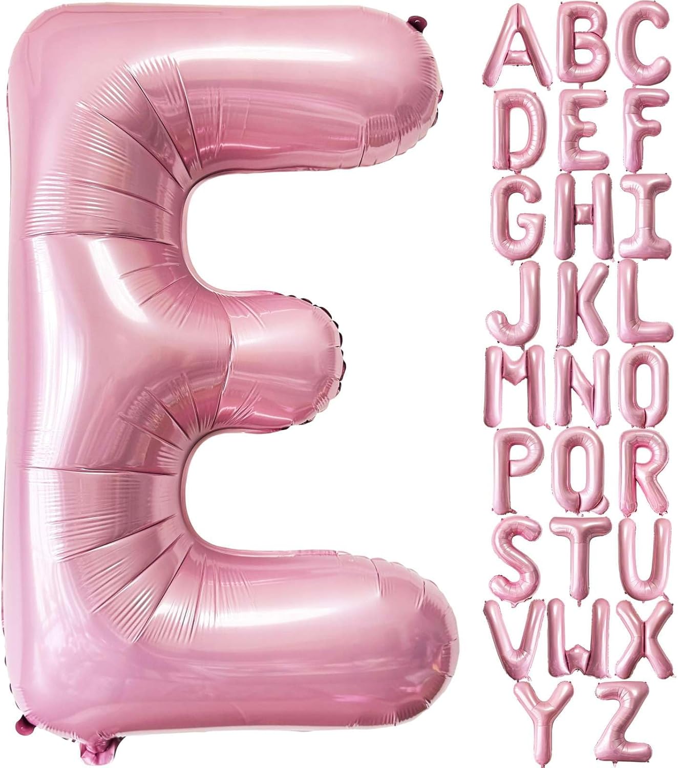 Amazon.com: Pink Letter E Balloons, 40 Inch Pastel Pink Letter Balloons ...