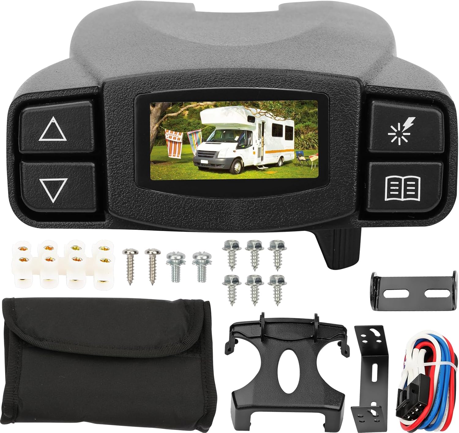 90195 Electric Proportional Trailer Brake Controller with LCD Display, Fit for Silverado, Ram, Tacoma, Universal Wireless Boost Controller, Replace for Curt Tekonsha P3 Prodigy Brake Controller