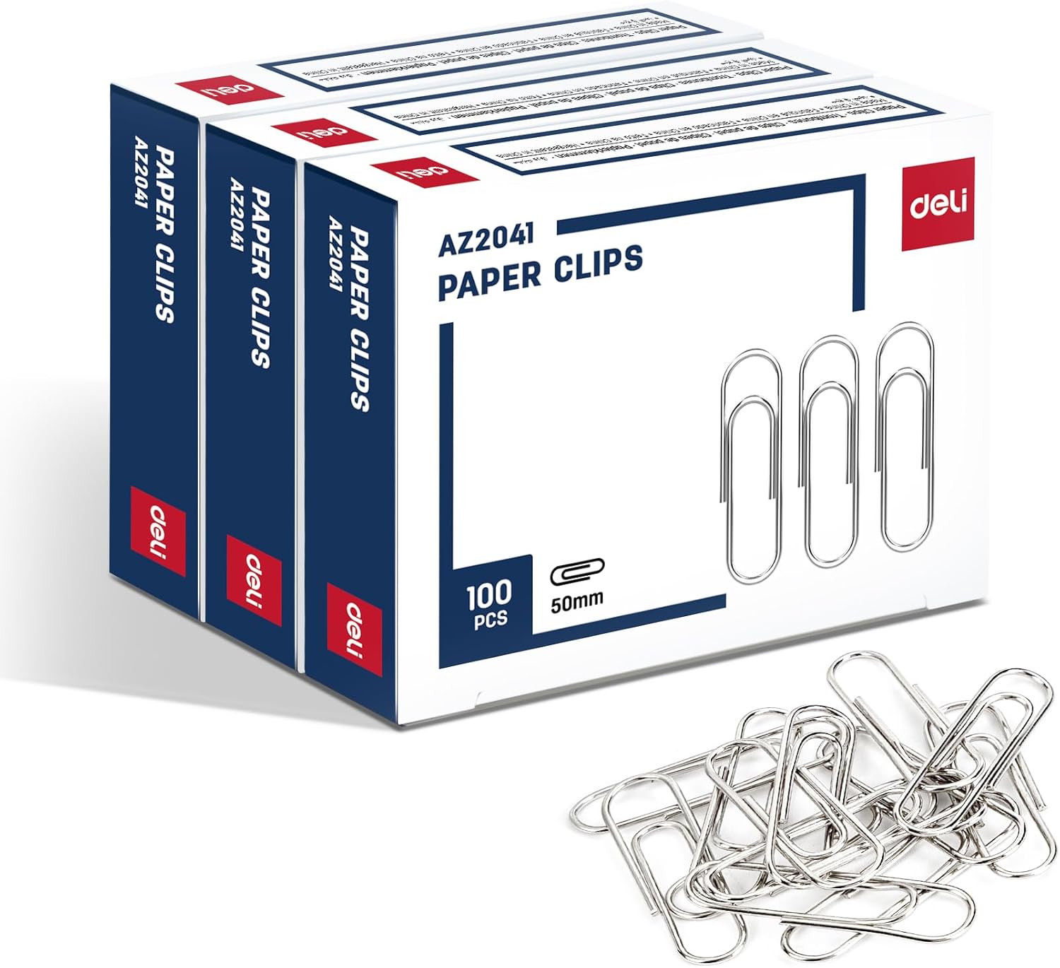 Deli Jumbo Paper Clips Smooth, 300 Large Paper Clips, 3 Boxes of 100 Each, Silver Deli Jumbo Paper Clips Smooth, 300 Large Paper Clips, 3 Boxes of 100 Each, Silver