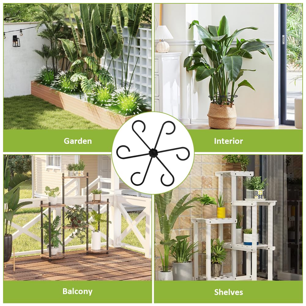KONTONTY Supporto per Piante Rampicanti in Plastica 4 Pezzi per Giardinaggio Forma Creativa Naturale E Materiale Plastico Robusto