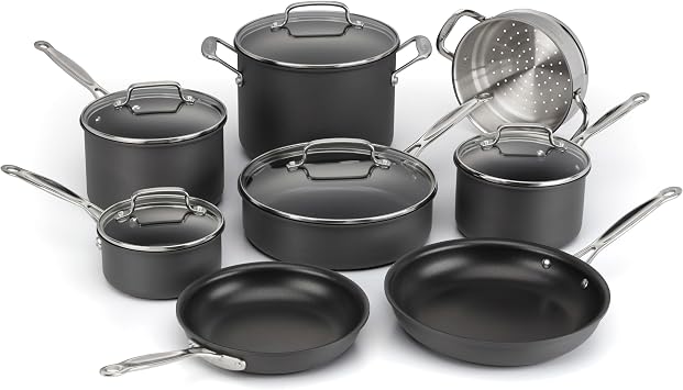 Cuisinart Chef's Classic  Nonstick Hard Anodized Cookware 13 Piece Set