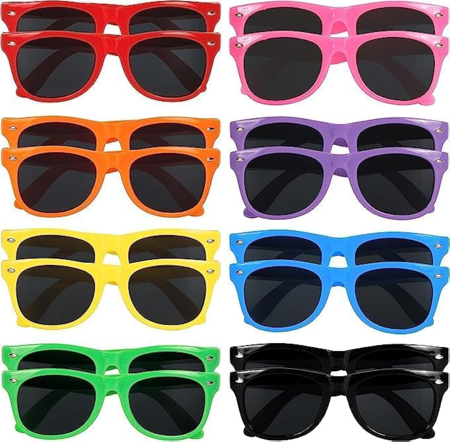 Kids Sunglasses Bulk, Sunglasses with UV400 Protection for Summer Party Beach Party Pool Party Birthday Graduation Classroom Prize Goody Bag Stuffers 16 Pieces