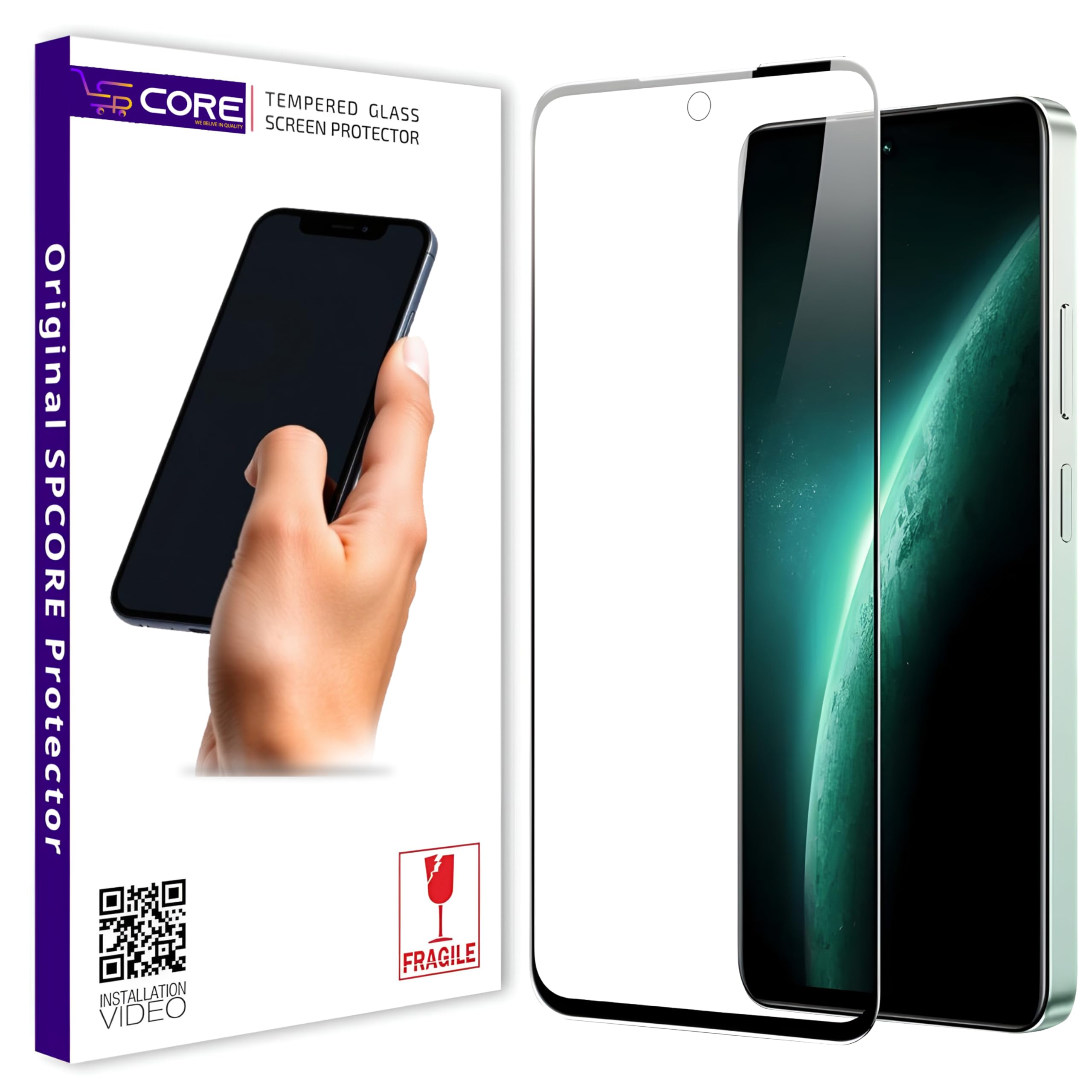 Tempered Glass for Realme Narzo 60X 5G, Realme 11 5G, 11X 5G and C67 5G (Black) with Full Screen Coverage and Easy Installation Kit [Pack of 1]-image-49