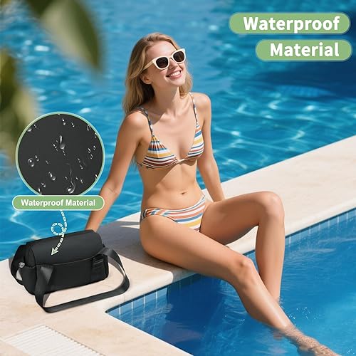 Miniatura 6 de Mini bolsa de gimnasio para mujeres y niñas, bonita bolsa de gimnasio con compartimento húmedo, impermeable para yoga, viajes, entrenamiento, bolsa