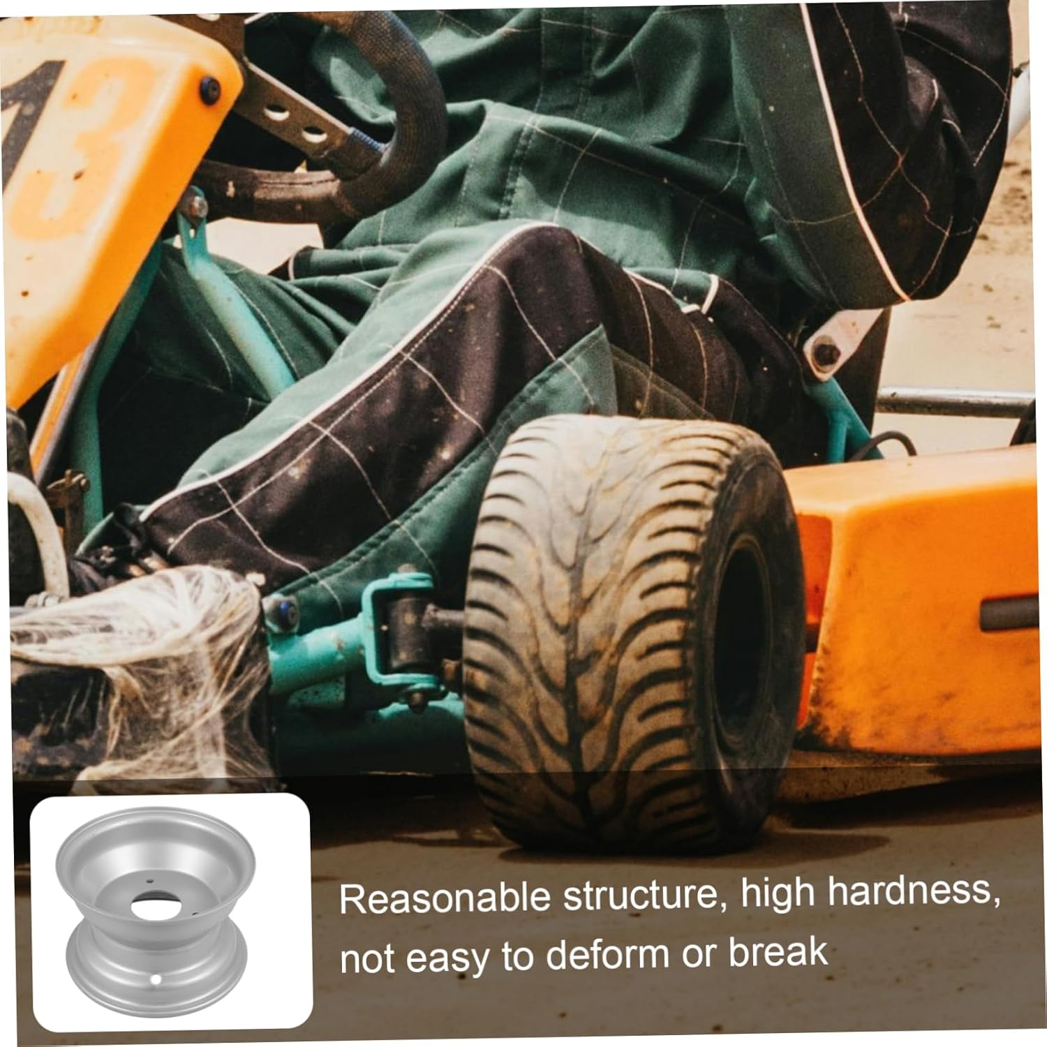 3holes Atv Wheel Rim Replacement Part Material for Atv Enhanced Stability and Control for Off-road Use Easy Installation and Performance