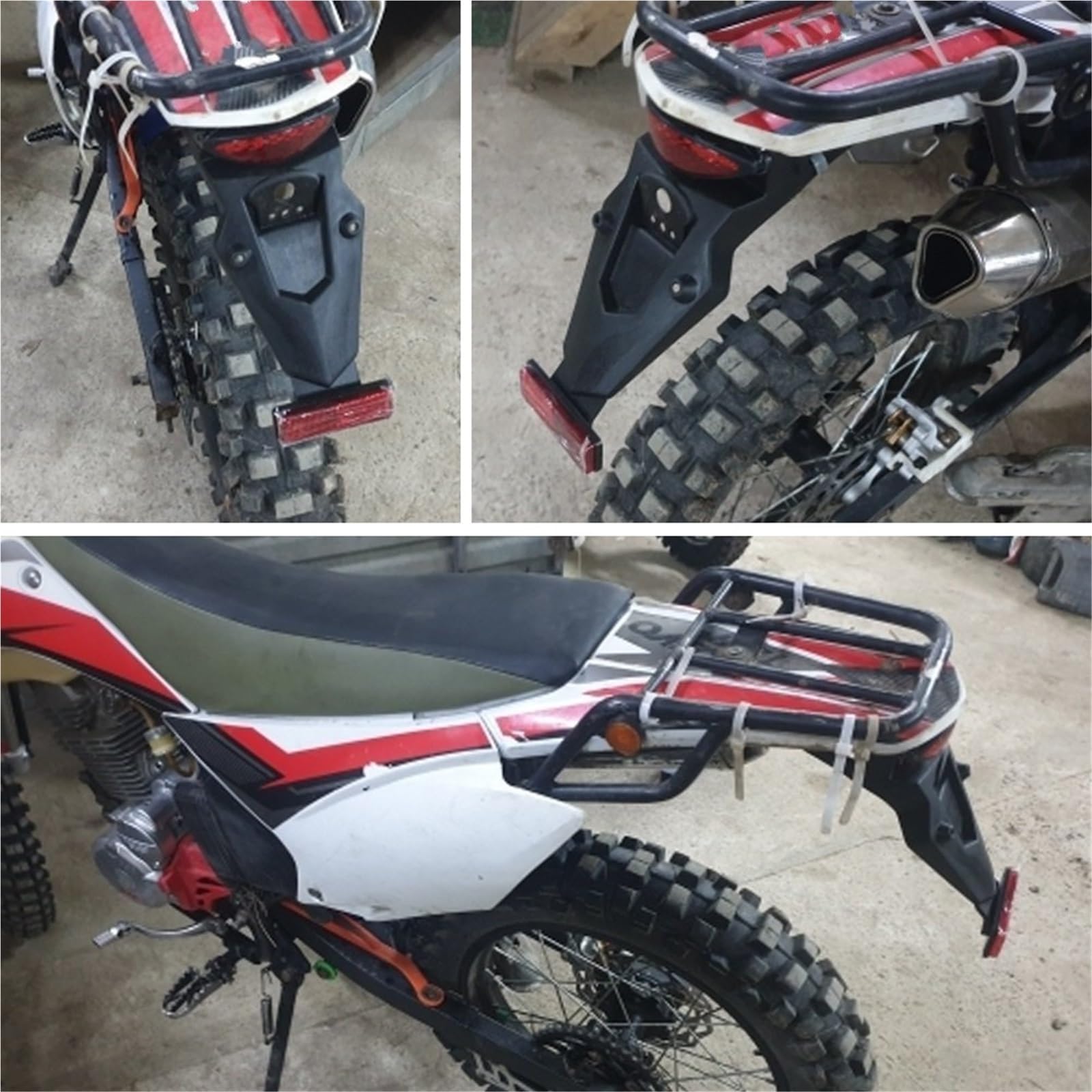 Pasuje do GR 8 GR8 Uchwyt tablicy rejestracyjnej Tylny błotnik motocyklowy