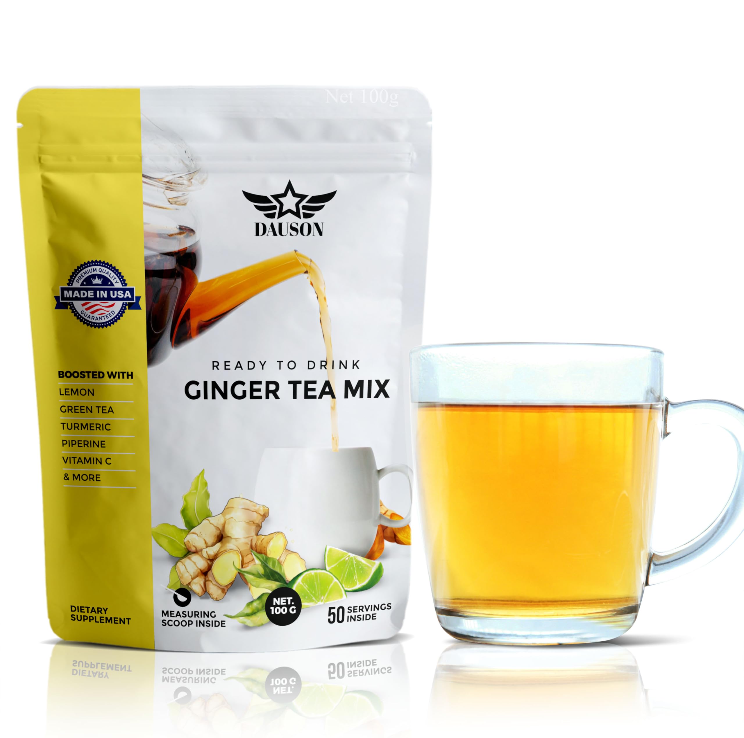 DAUSON Ginger Turmeric Tea Powder