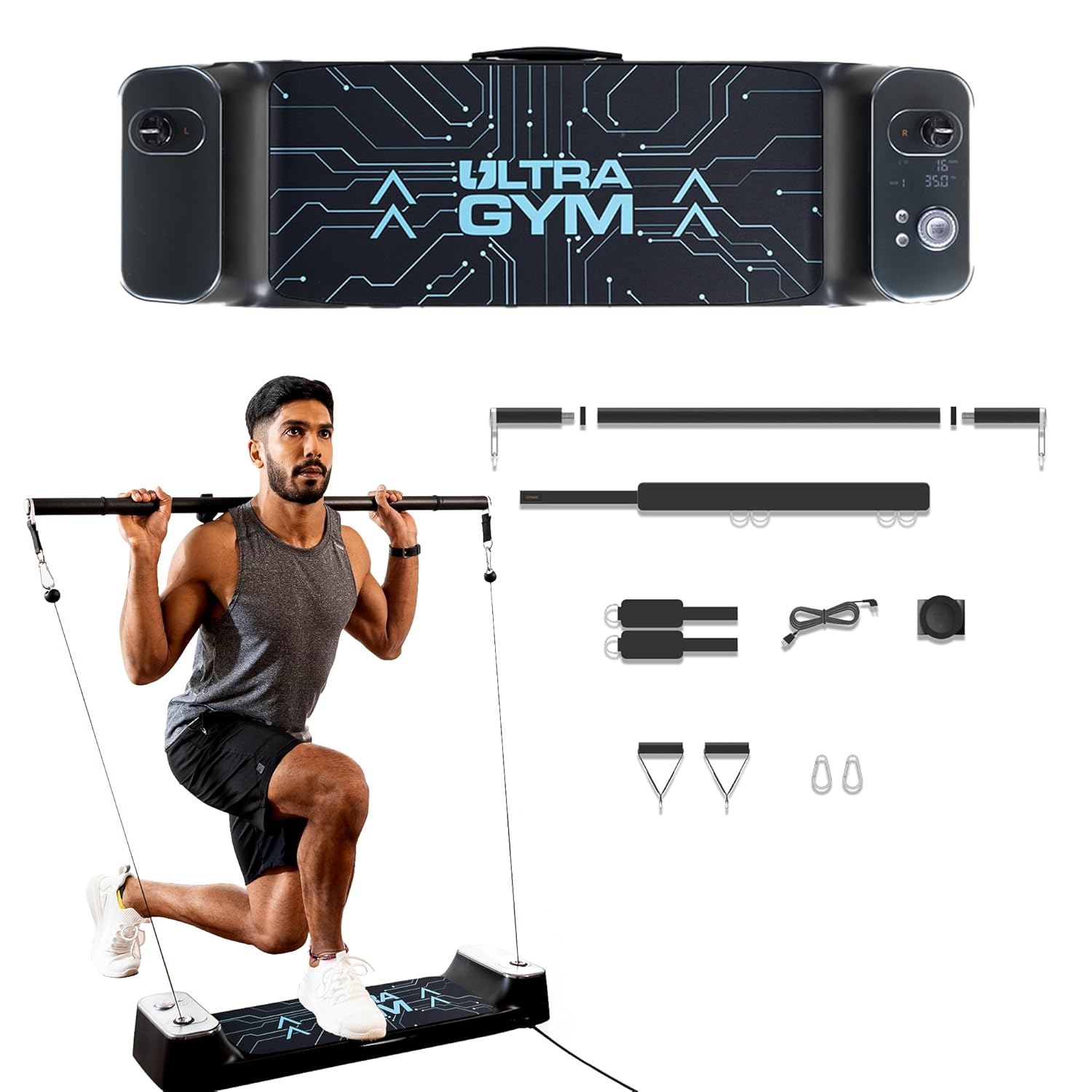Diwali Sale Portl Ultra Gym | All-in-One Smart Home Gym | Upto 70 kgs of Digital Weights | 150 + Exercises | Full Body Workout | Compact Multipurpose Fitness Equipment | Strength Training System Diwali Sale Portl Ultra Gym | All-in-One Smart Home Gym | Upto 70 kgs of Digital Weights | 150 + Exercises | Full Body Workout | Compact Multipurpose Fitness Equipment | Strength Training System
