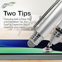 Vista 2 de BoxWave Stylus Pen Compatible with Mercedes-Benz 2021 GLA Display (7 in) - DualTip Capacitive Stylus, Fiber Tip Disc Tip Capacitive Stylus Pen