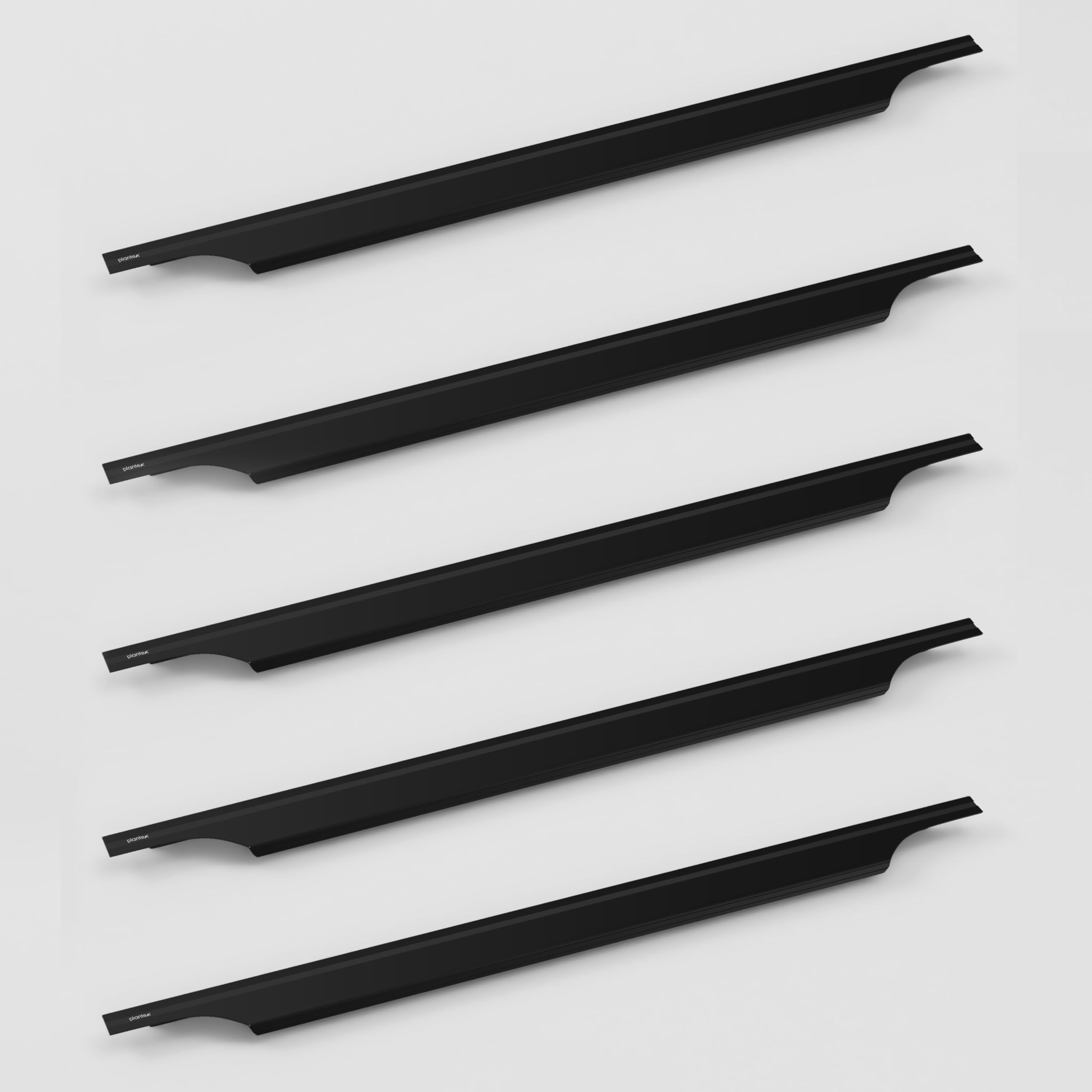 Plantex Profile Handles - Black Kitchen Drawer Pulls -1 Plantex Profile Handles - Black Kitchen Drawer Pulls -1