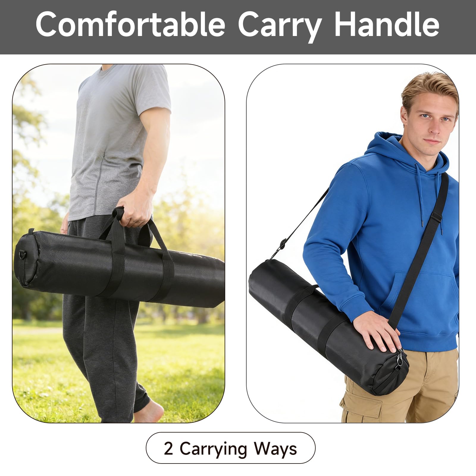 Torba Na Statyw 100 cm, Wodoodporna Oxford, Wyściełana z Paskiem, Przenośne Etui Transportowe do Fotografii Studyjnej, Jednonożny Statyw, Mikrofon, Drążek Namiotowy (100cm)