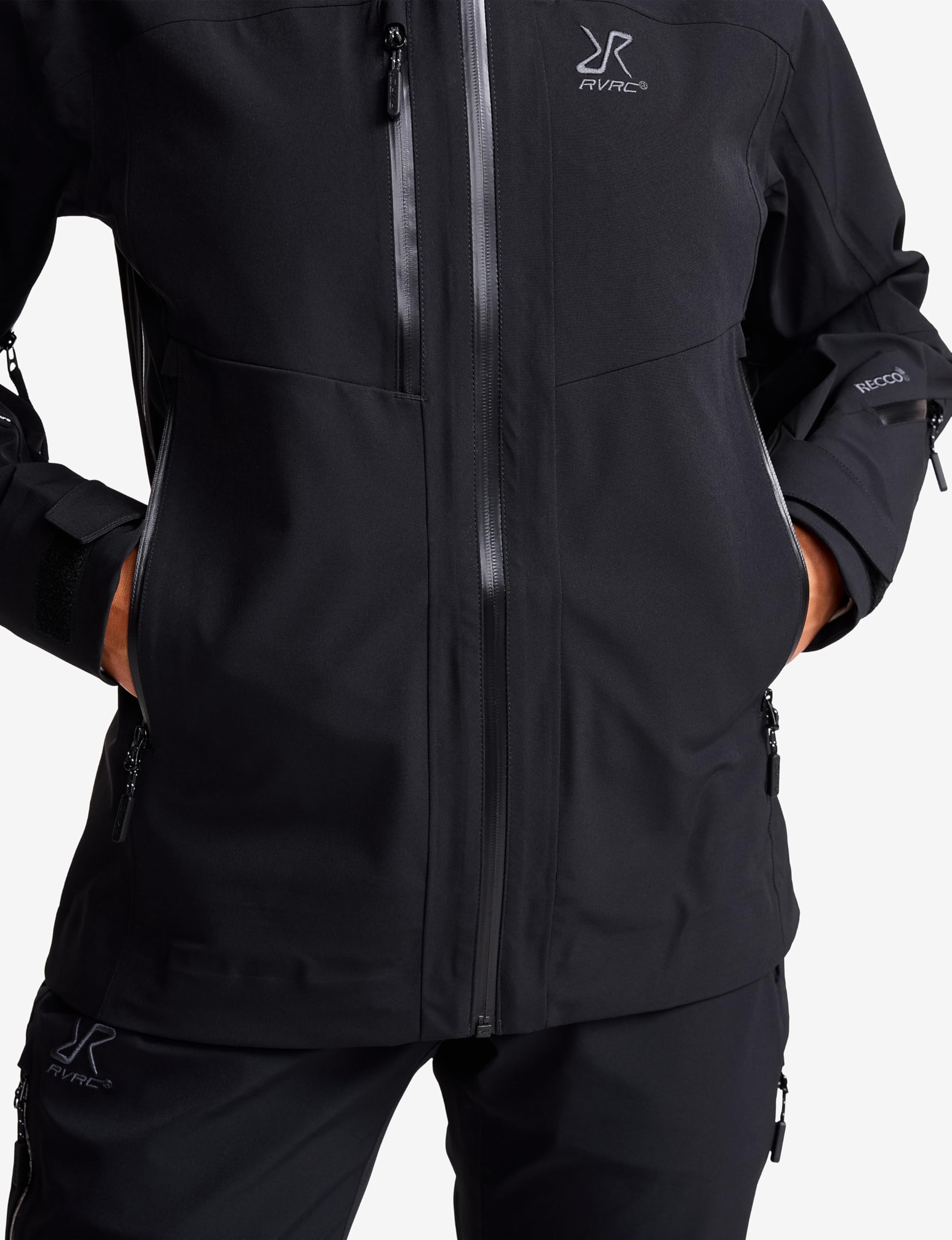 RevolutionRace Cyclone 3L Shell Jacket pour Femme, Veste Imperméable avec Réflecteurs Recco pour la Randonnée