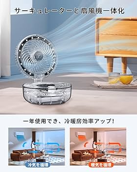 扇風機 折り畳み コードレス 20000mAhバッテリー 最大83H連続使用 Amazon | 扇風機 折り畳み コードレス 20000mAhバッテリー 最大