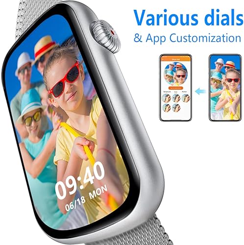 Miniatura 7 de FITVII Rastreador de actividad física delgado con oxígeno en sangre, presión arterial, frecuencia cardíaca 247 y seguimiento del sueño, seguimiento