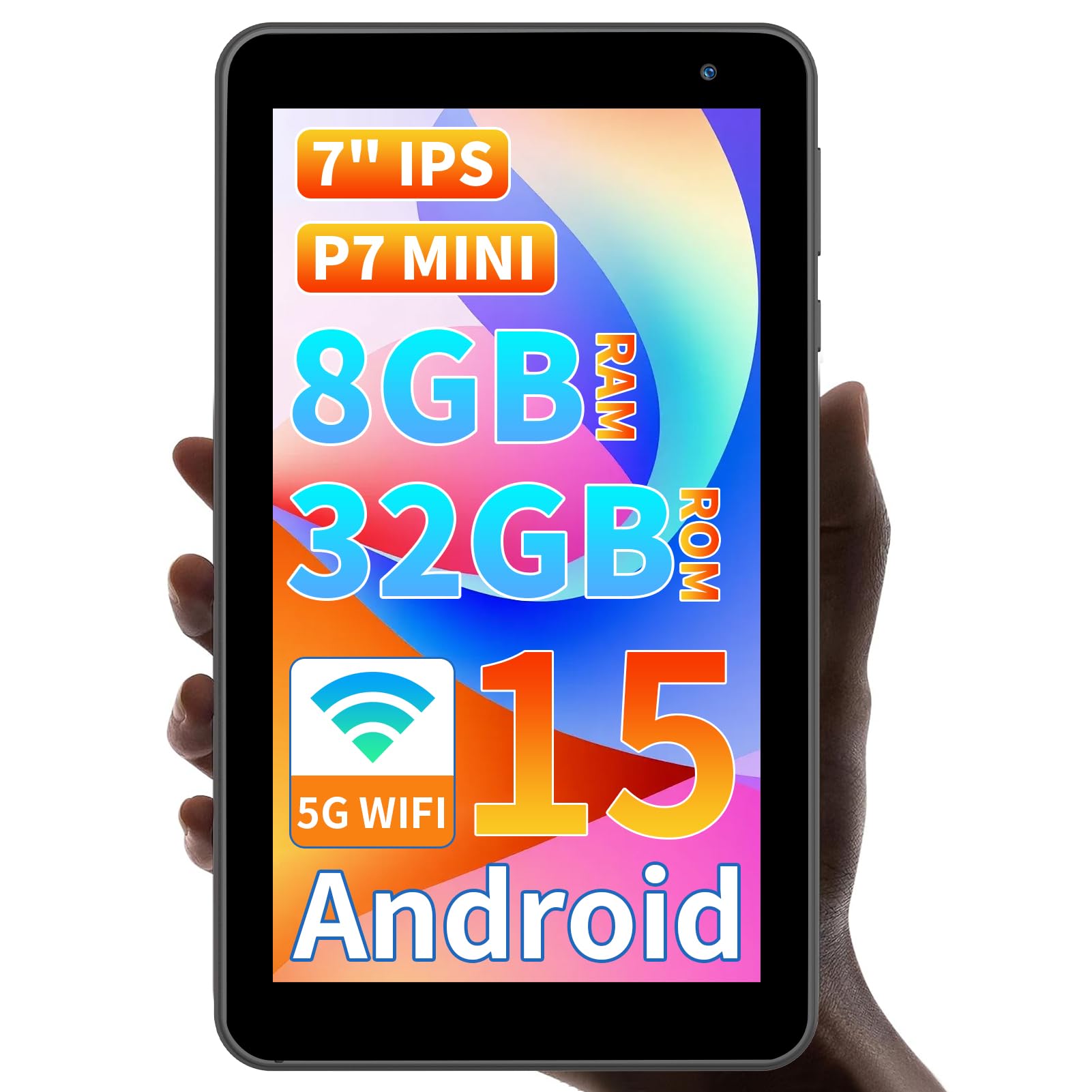 タブレット 8.7インチ Android 15 5G WIFI 16GB Androidタブレット 8.7型 TAB 8 Gen 2 ブラック 8188X1 [Wi-Fiモデル