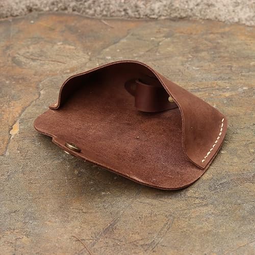 Miniatura 7 de Genuine Leather Eyeglass Case Vintage Personality Handmade Glasses Case Eyewear Protective Holder