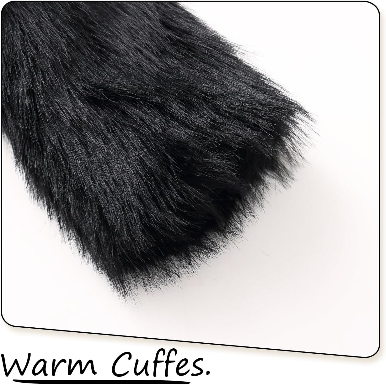 Girls Faux Fur Fluffy Coat for 4-10 Years Winter Jacket Soft Lining Warm Outerwear - Image 6