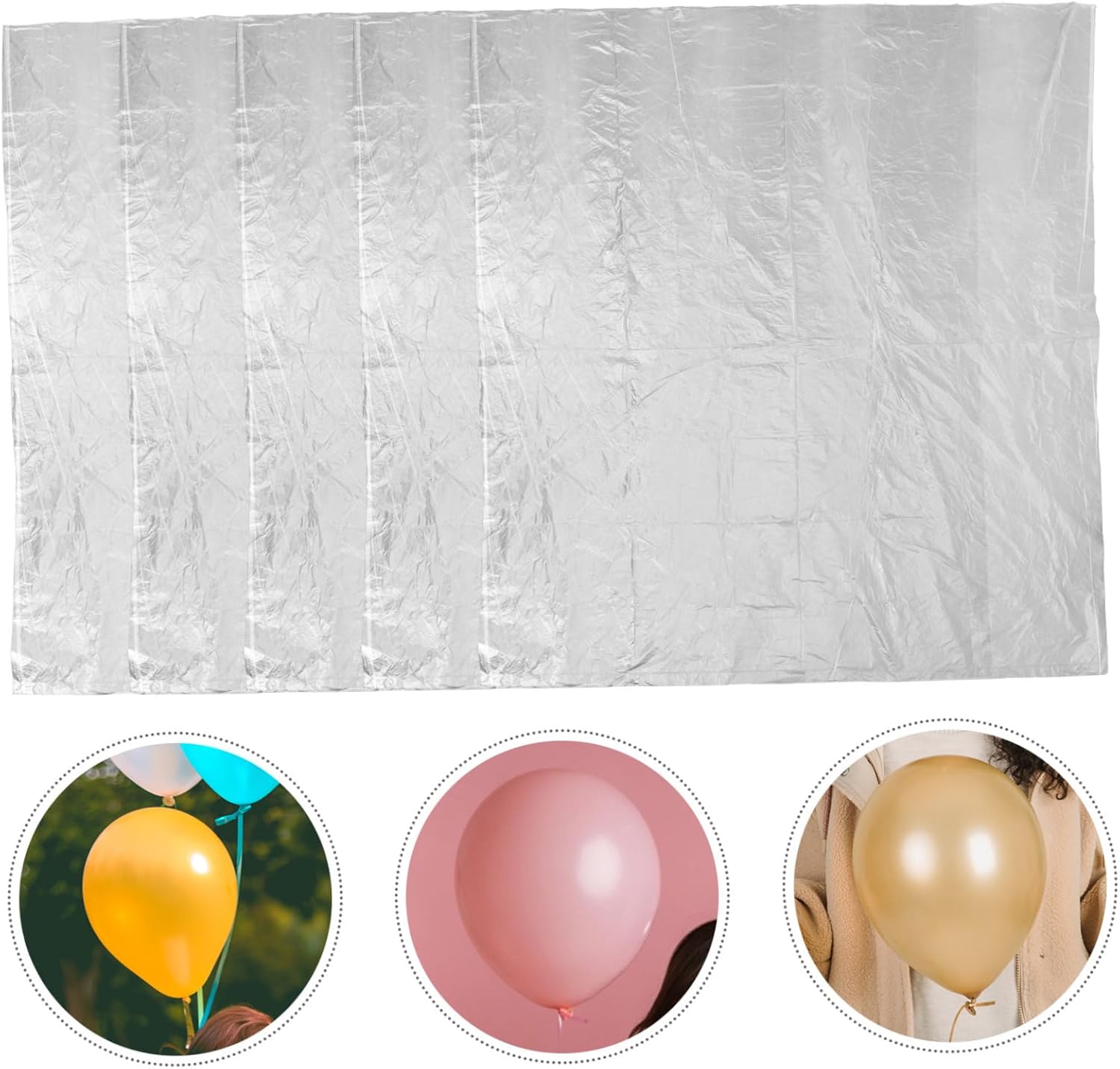 Gatuida 5pcs Balloon Storage Bags Plastic Organizers for Party Balloons for Weddings and Birthdays Convenient Transport Ample Space for Multiple