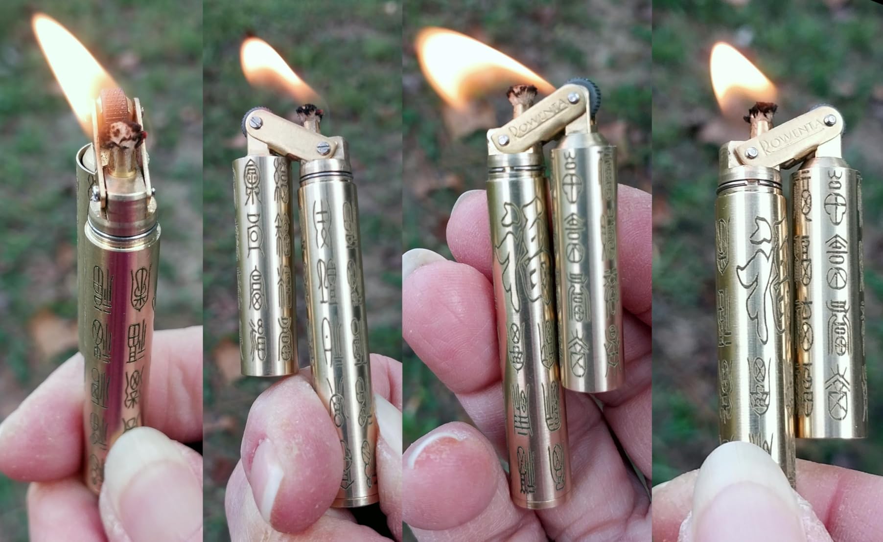 Vintage Trench Lighter Copper Brass Mechanical Lighter