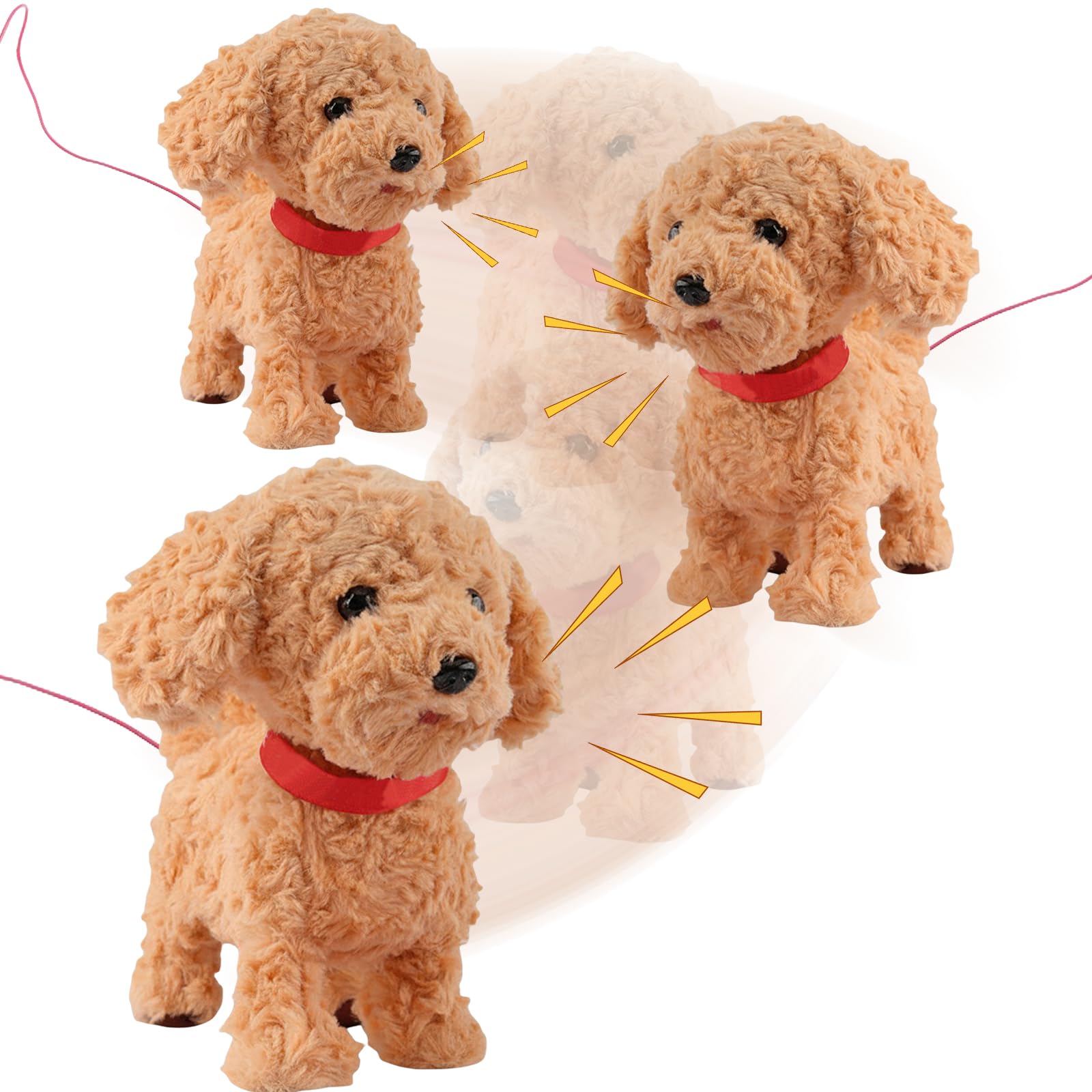 Cucciolo Interattivo di Cane Realistico con Giocattolo Regalo
