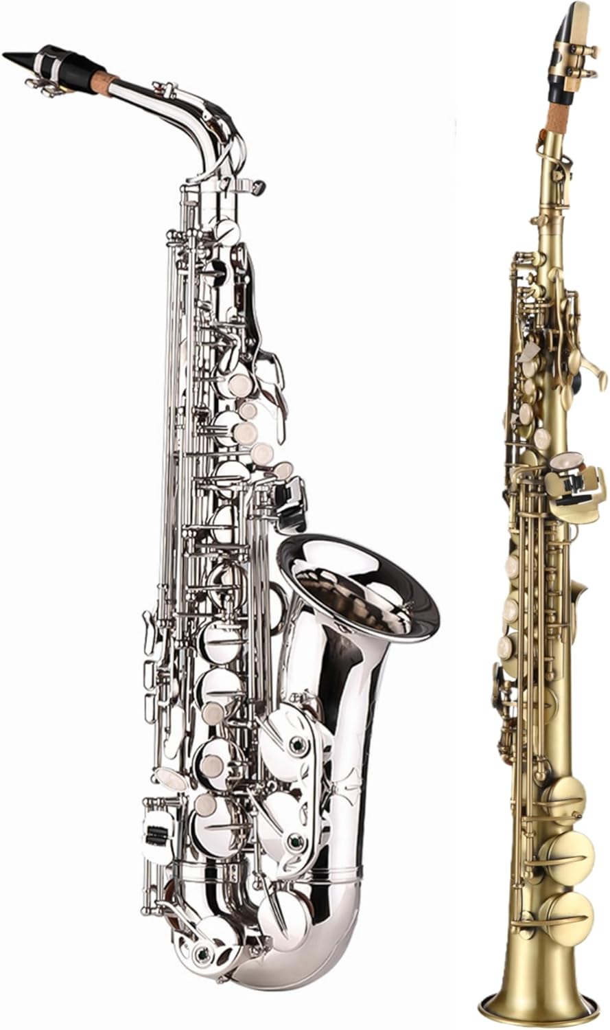 Btuty Saxophone Sax Eb Be Alto E Flat Brass and Brass