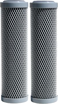 Watts Premier 2-Pack 5-Micron High-Flow Plex Cartridge for Whole House WH-LD and Under Counter Filtration Systems, Water Filter Replacement, Extra-Fine Sediment Filter, Carbon Filter