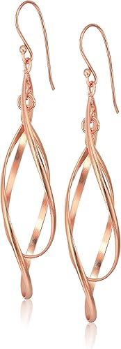 Miniatura 4 de Aretes de plata esterlina y de alambre francés con doble vuelta en forma oval