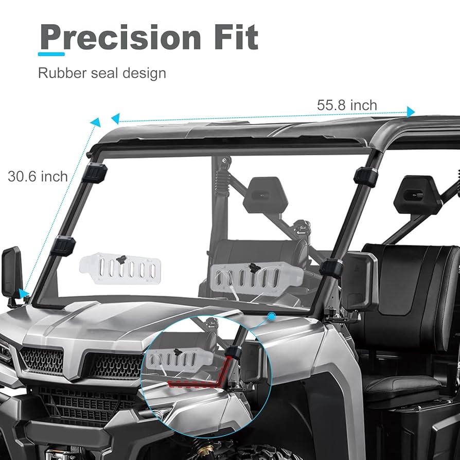 Amazon.com: SKYJDM Scratch Resistant & Vented Windshield